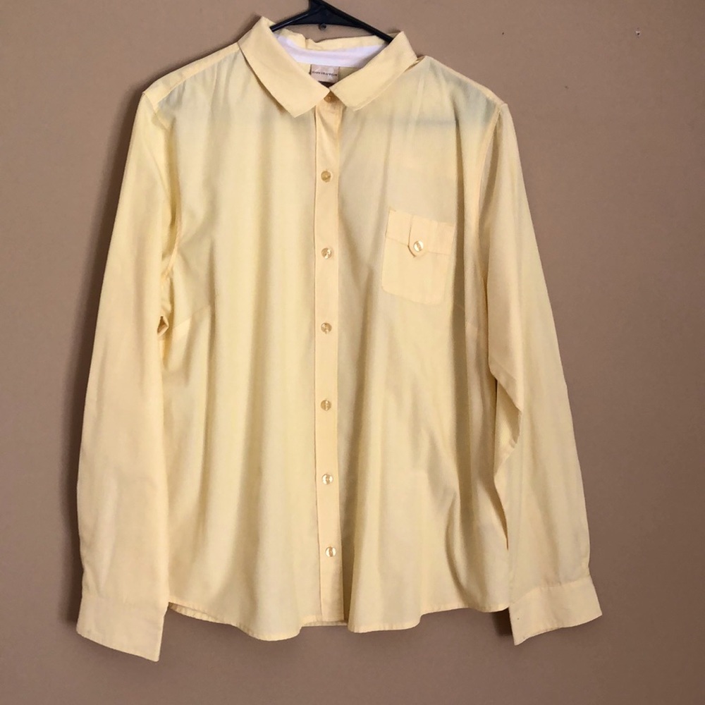 Beautiful Sunshine Button-Up Shirt, with adjustable sleeves and one chest pocket